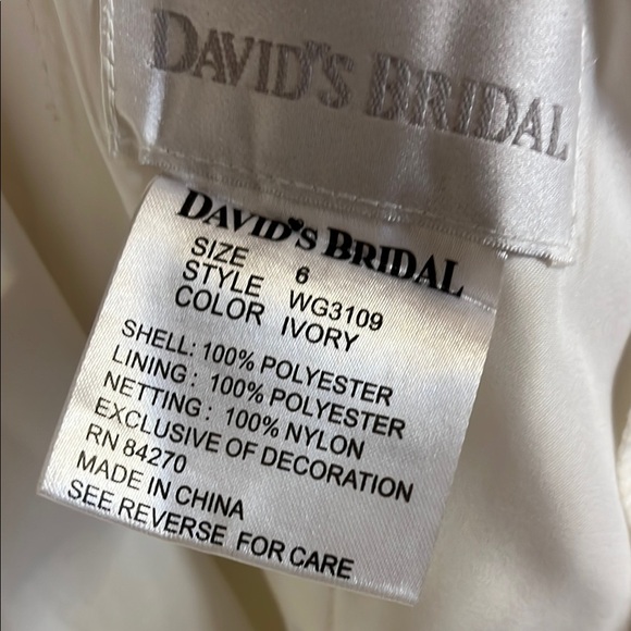 David's Bridal Ivory Wedding Dress - Picture 2 of 14